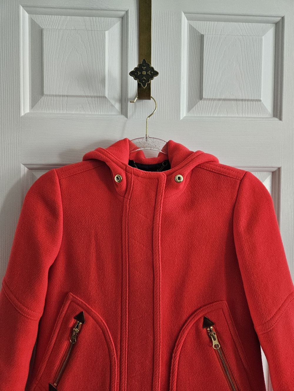NWOT J.Crew New Chateau Parka Coat In Italian Stadium Cloth- Petite Size 00 - Picture 9 of 13